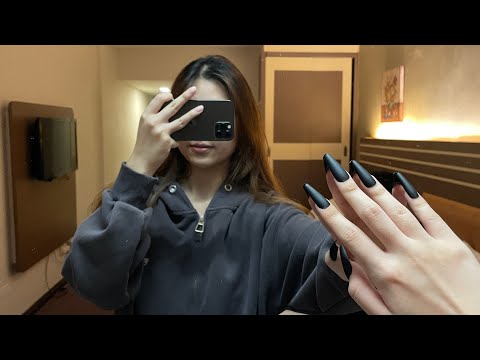 ASMR IN THE HOTEL WITH LOTS OF CAMERA TAPPING💅🏻🖤