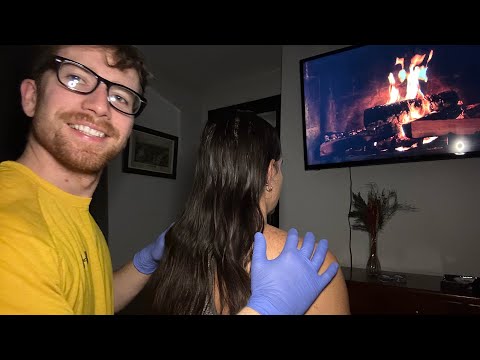 asmr on a real person | ASMR Back Scratches on My Girlfriend to Put You to Sleep