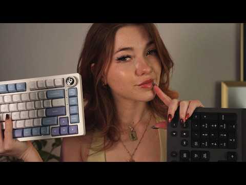 My Keyboards ⌨️ ASMR [ soft spoken and whispered, keyboard typing and tapping]