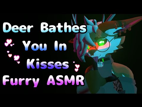 [Furry ASMR] Soft Deer Bathes You In Kisses (Intense Kissing UwU)