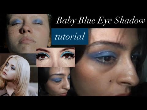 ASMR | Baby Blue Eyeshadow Makeup Tutorial .°˖✧