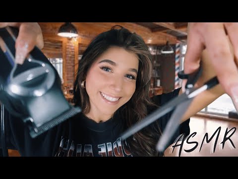 ASMR | Barber Shop Roleplay💈 for Sleep 🪒✂️ (layered sounds)