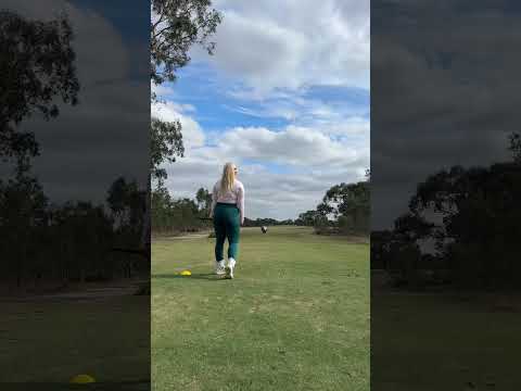 As soon as the camera is out the golf swing goes to shi