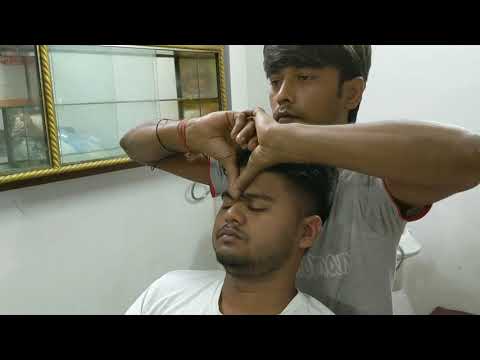 Traditional Style Head and upper body massage with cracking | Indian ASMR