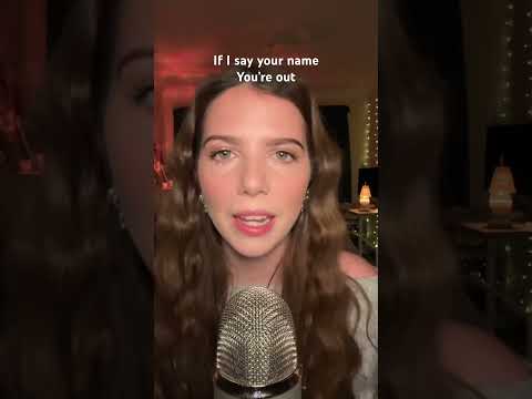 If I say your name you’re out #asmr #tingles #triggersforsleep #relax #asmrrelaxation #sleep