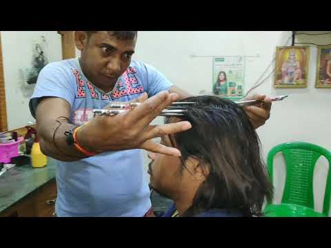 ASMR Head massage with chinese chopstick by asim barber with cracking