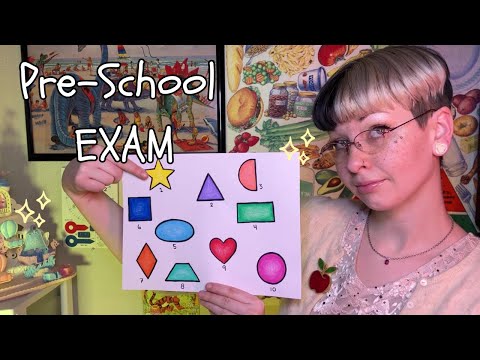 ASMR Pre-School Entrance Exam 👩‍🏫 Roleplay for Relaxation and Sleep😴