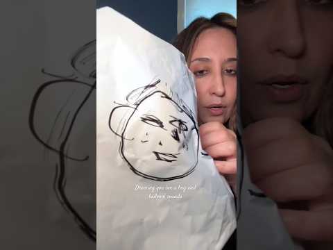 ASMR drawing you on a bag and balloon #asmr