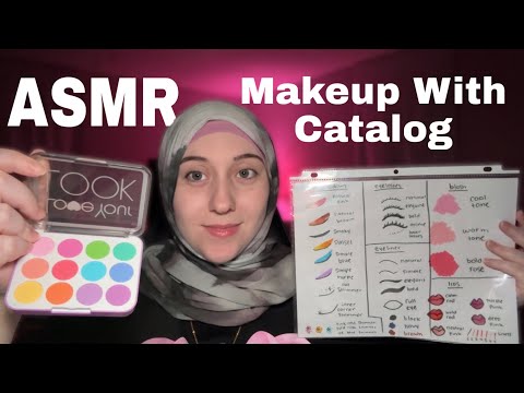 ASMR Makeup Roleplay w/ Catalog & Toy Makeup Set