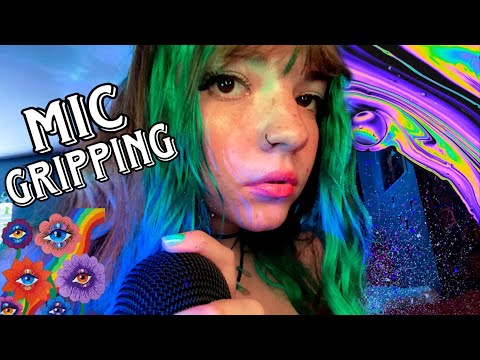 ASMR Fast & Aggressive Mic Gripping, Collar Bone Tapping, Hand Sounds ++