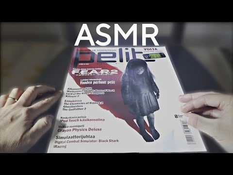 Whispered ASMR – 2009 Gaming Magazine Flip Through | Pure Retro Relaxation