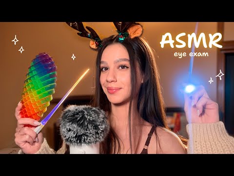 ASMR EYE EXAM 👀🔦 Light Triggers and Instructions for Sleep & Relaxation💡(Inaudible whisper only)