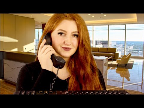 ASMR Secretary Roleplay (Typing, Office Phone, Writing)