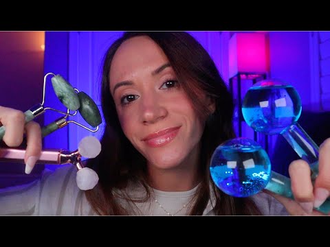 ASMR / Face and Neck Massage For Anxiety & Stress
