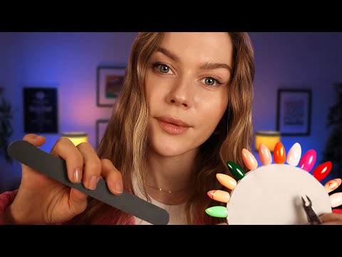 ASMR Most Relaxing Women's Pampering RP (Hair Care, Manicure, Hair Styling, Makeup, Dress Fitting)