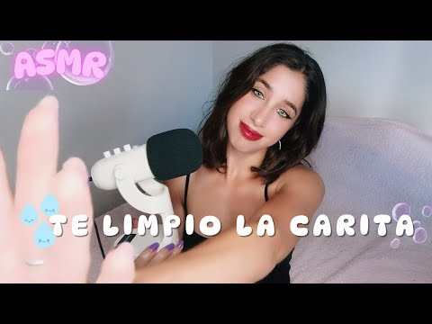 ASMR Spit Painting 💦🫧 | Te limpio la carita