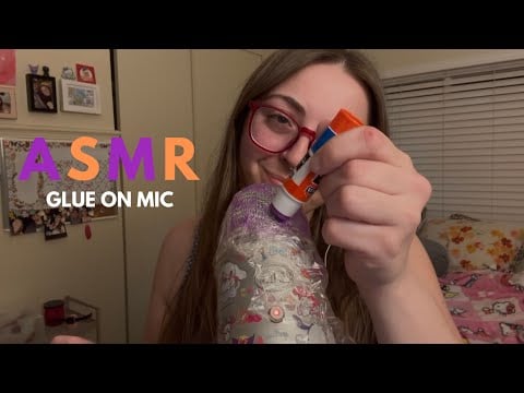 ASMR sticky glue sounds *tingly*brain scratching*