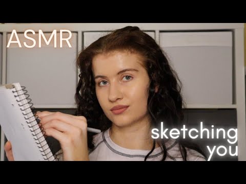 ASMR Sketching Your Portrait Roleplay (measuring, lots of sketching sounds) soft spoken