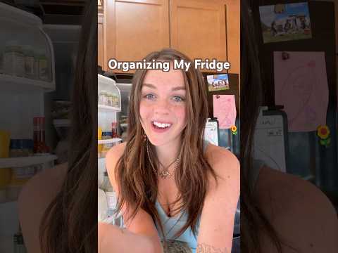 Organizing my Fridge! #organization #groceryshopping #food #kitchen #satisfying #shorts