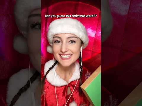 can you guess this Christmas word?? #asmr #guesstheword #guessinggame