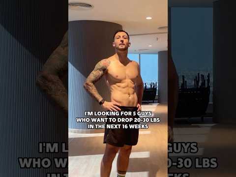 Only 5 guys accepted for this program #fatloss #fitnessprogram #challenge