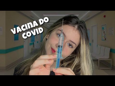 ASMR FINALMENTE VACINANDO VOCÊ CONTRA O CORONA