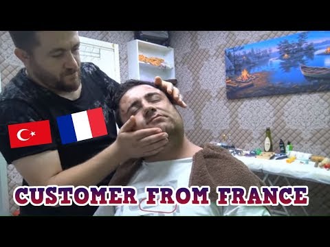 ASMR TURKISH BARBER MASSAGE = NECK CRACK= EAR BURN =( head,back,arm,face,ear,sleep,finger massage )