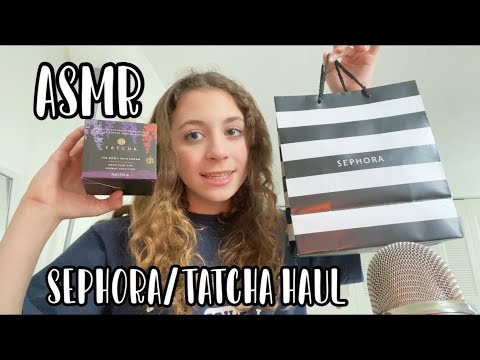 ASMR Sephora and Tatcha haul! My fav products!💗💗