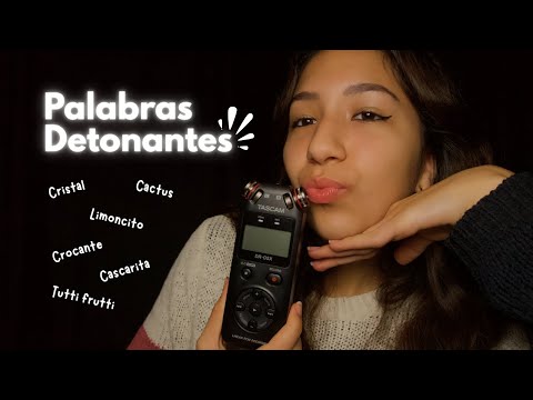 ASMR Palabras DETONANTES cerquita al micrófono | Máxima Relajación