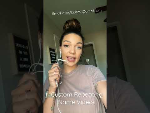 ASMR- Repeating Your Name Video