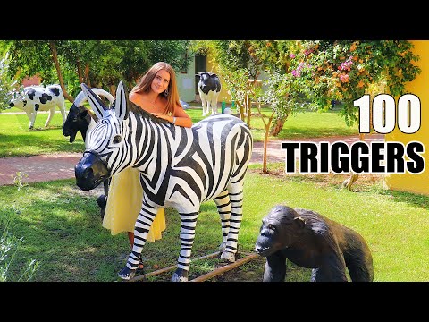 ASMR 100 TRIGGERS Animal PARK Turkey | АСМР 100 Триггеров в ПАРКЕ Турция