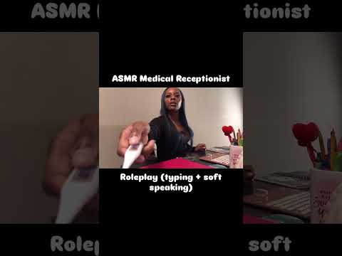 ASMR Medical Receptionist Roleplay  #satisfyingvideo