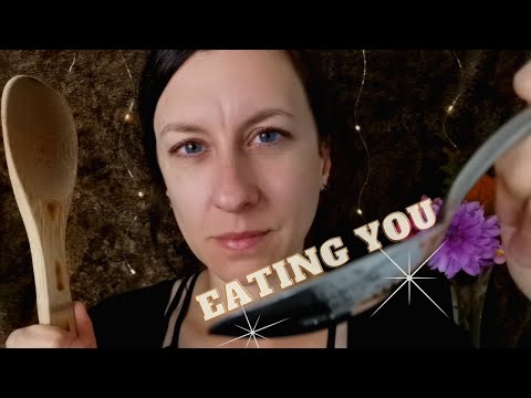 ASMR I eat your face, Mouth sounds 🍴🍴 ASMR Je mange ton visage, bruits de bouche