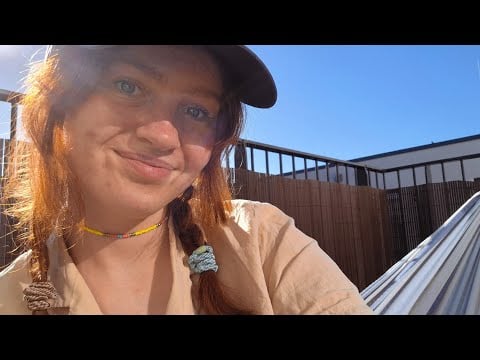 ASMR relax with me outside ☀️ (book & journal tapping, soft spoken)
