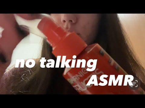 No talking ASMR with random tapping and scratching sounds