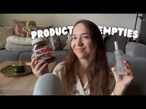 ASMR Slow & Gentle Triggers 🧴✨ (Tapping & Scratching on Product Empties, Lid Sounds, Mic Scratching)
