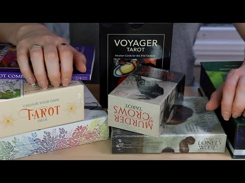 ASMR Tapping & Scratching | Tarot & Oracle Haul (No Talking)