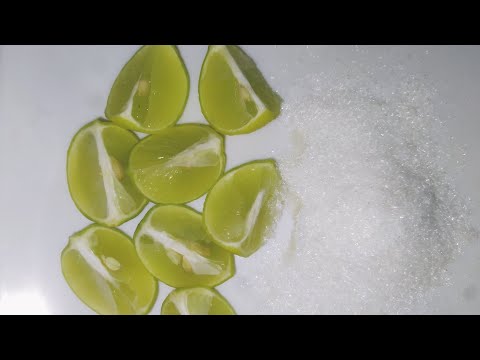 ASMR Comiendo 👄 limón 🍋 con azúcar 👂😴💤  |luna asmr ❤️