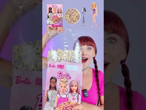 ASMR Barbie Cereal 100/10 💖 Eating Sounds #barbie