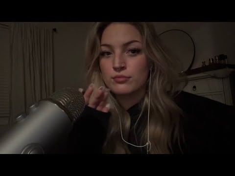 ASMR close clicky whisper + triggers to help you sleep☁️