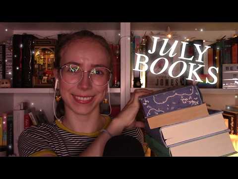 [ASMR] July Reading Wrap-Up 📚🌻 (whispering, book triggers) Books I read this month