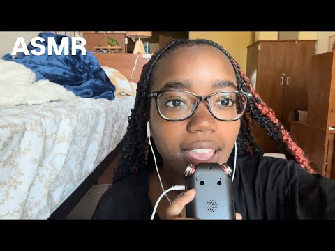 ASMR ear to ear gum chewing + whispering