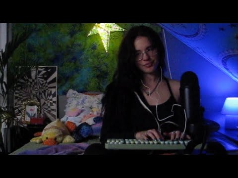 Just a girl and her 75¢ keyboard (an asmr moment)