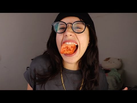 ASMR caña de azúcar con chile 🌶️