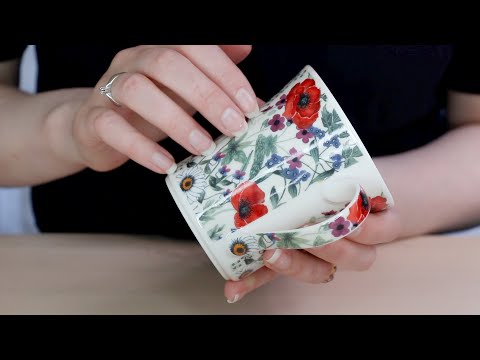 ASMR Nail Tapping Porcelain Tea Mug (No Talking)