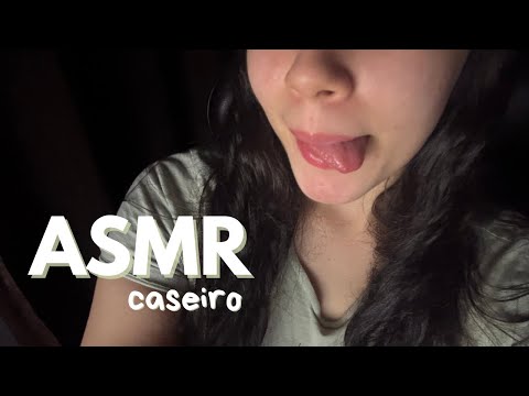 ASMR MOUTH SOUNDS E TAPPING NA TELA