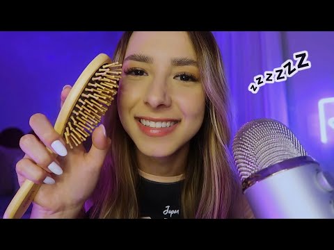 ASMR - VOU CUIDAR DELICADAMENTE DO SEU CABELO ATÉ VOCÊ DORMIR ✨ sons reais