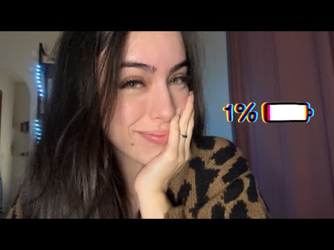 ASMR- ATÉ ACABAR A CARGA DO CELULAR! (TAVA COM 1% 😭)