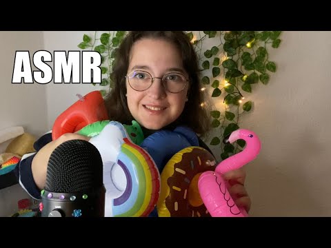 ASMR Vinyl Sounds, Vinyl Tapping (Aufblasbare Getränkehalter / Inflatable Drink Holder)
