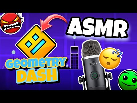 ASMR Français • Je TE DÉTEND SUR GÉOMETRY DASH 😴💤 (bruits de bouches et chuchotements puissants ✨️)